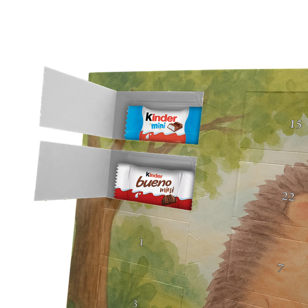 Chocolate advent calendar Hedgehog piece of cake Design card, gift ideas, gifts, small animals, cute, cute animal motives, hand drawn, funny sayings, good mood, special gifts, animal lover, baking gift, food saying, bake cake, birthday cake, invitation party, cake