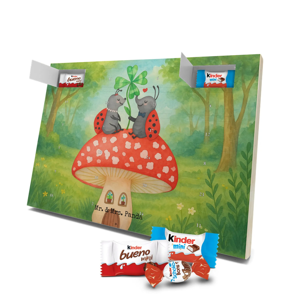 Chocolate advent calendar ladybug toadstool Design card, gift ideas, gifts, small animals, cute, cute animal motives, hand drawn, funny sayings, good mood, special gifts, animal lover, house of fleshy fungi, flat, toadstool, ladybird, at home