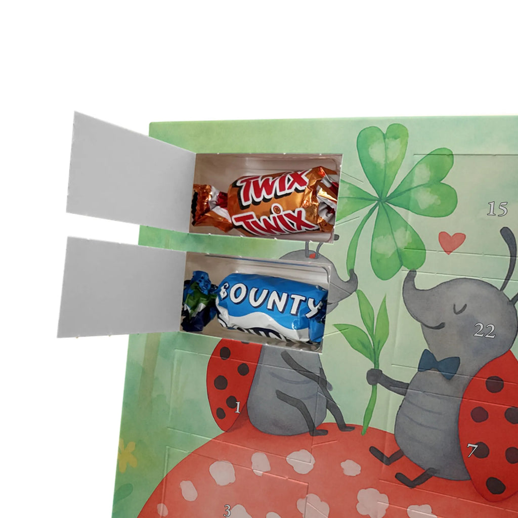 Chocolate advent calendar ladybug toadstool Design card, gift ideas, gifts, small animals, cute, cute animal motives, hand drawn, funny sayings, good mood, special gifts, animal lover, house of fleshy fungi, flat, toadstool, ladybird, at home