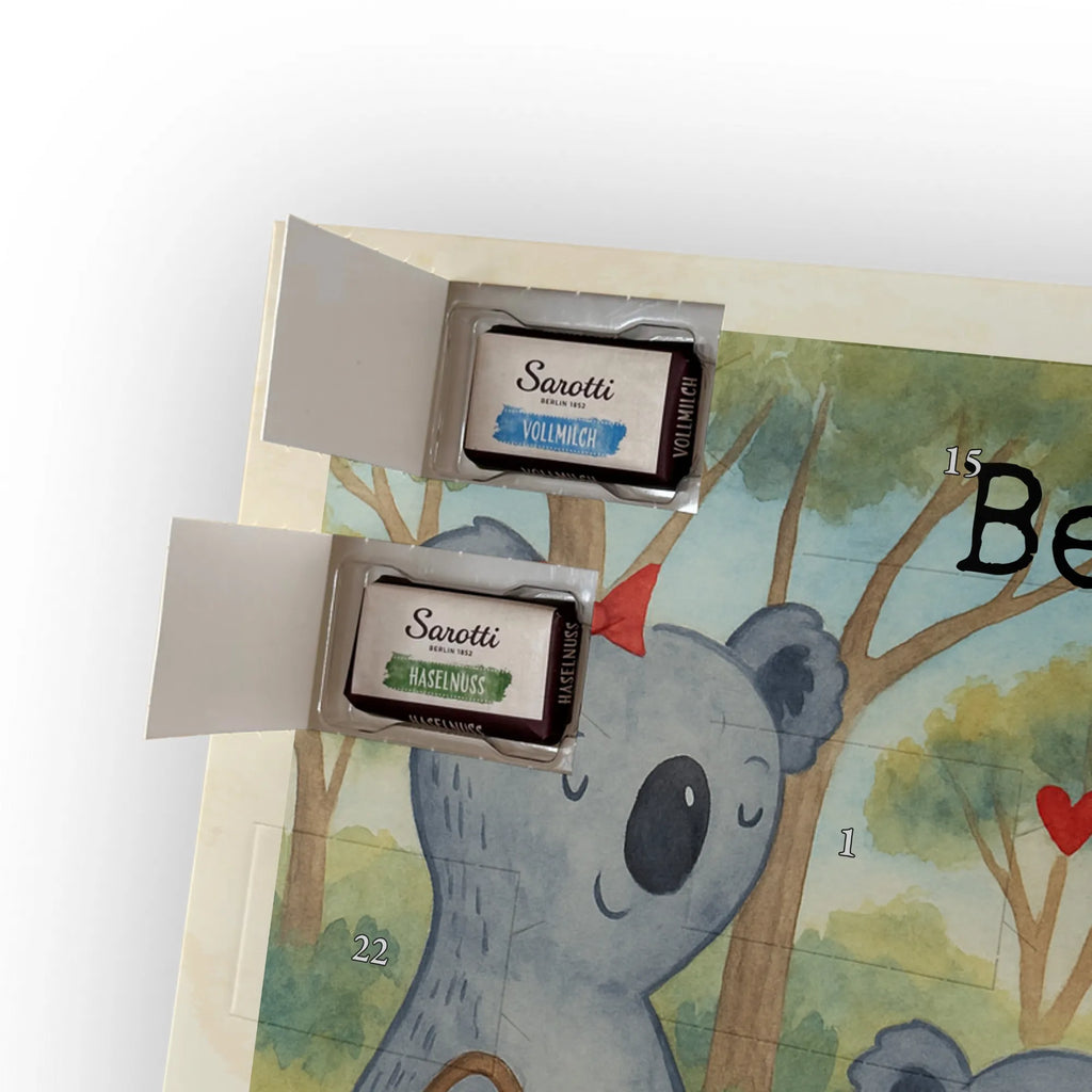 Chocolate advent calendar Koala family with two kids Design Father's Day, Mother's Day, favourite family, family time, koala family, best family, koala bear, family life