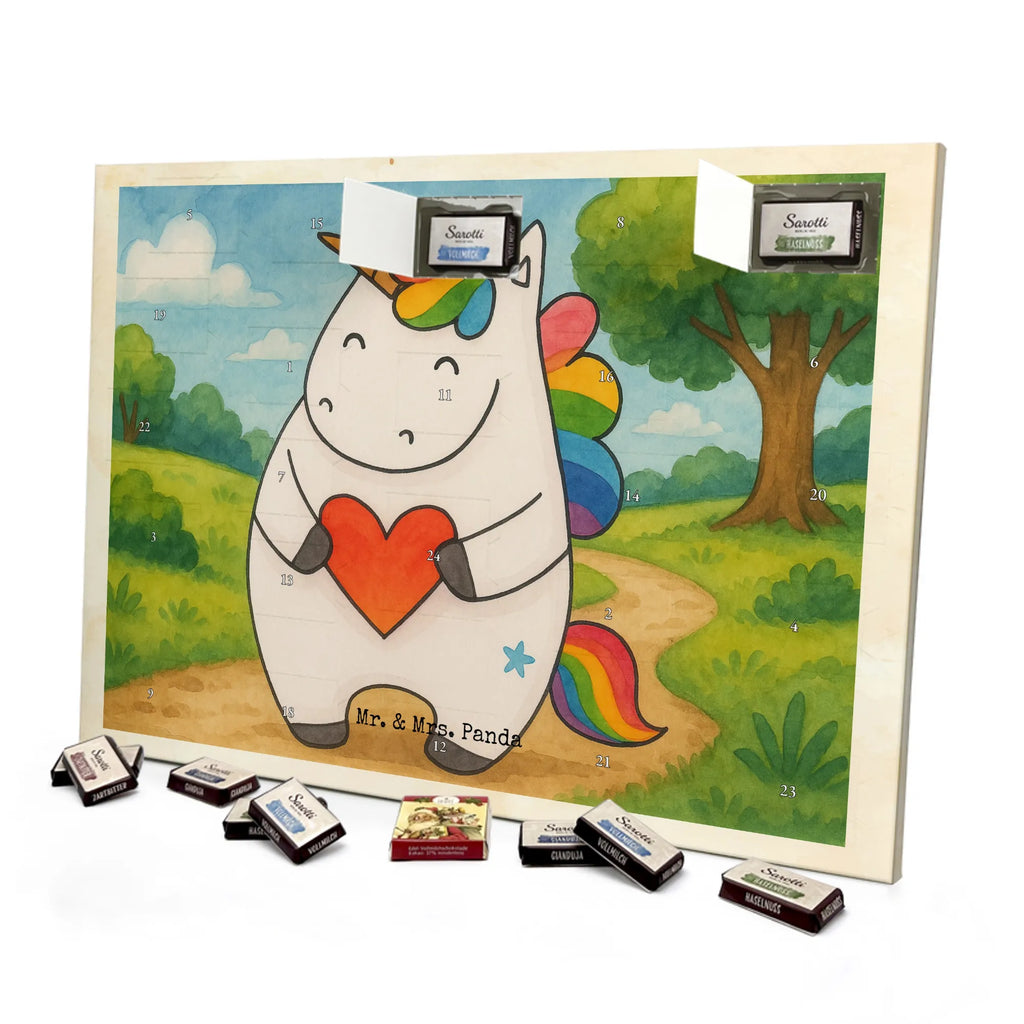 Chocolate advent calendar unicorn Heart Design different, heart, girlfriend present, girlfriend gift, bad girl, evil
