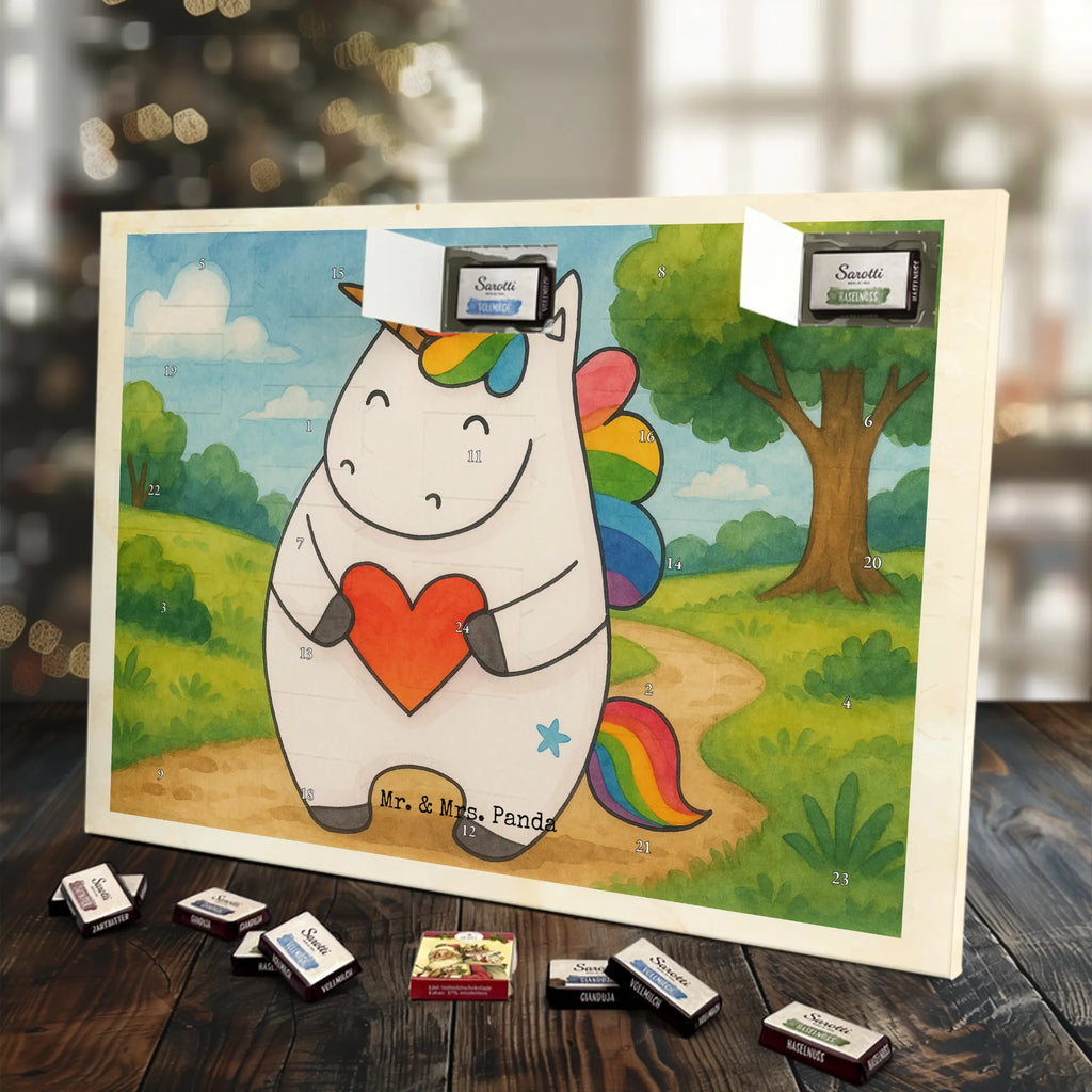 Chocolate advent calendar unicorn Heart Design different, heart, girlfriend present, girlfriend gift, bad girl, evil