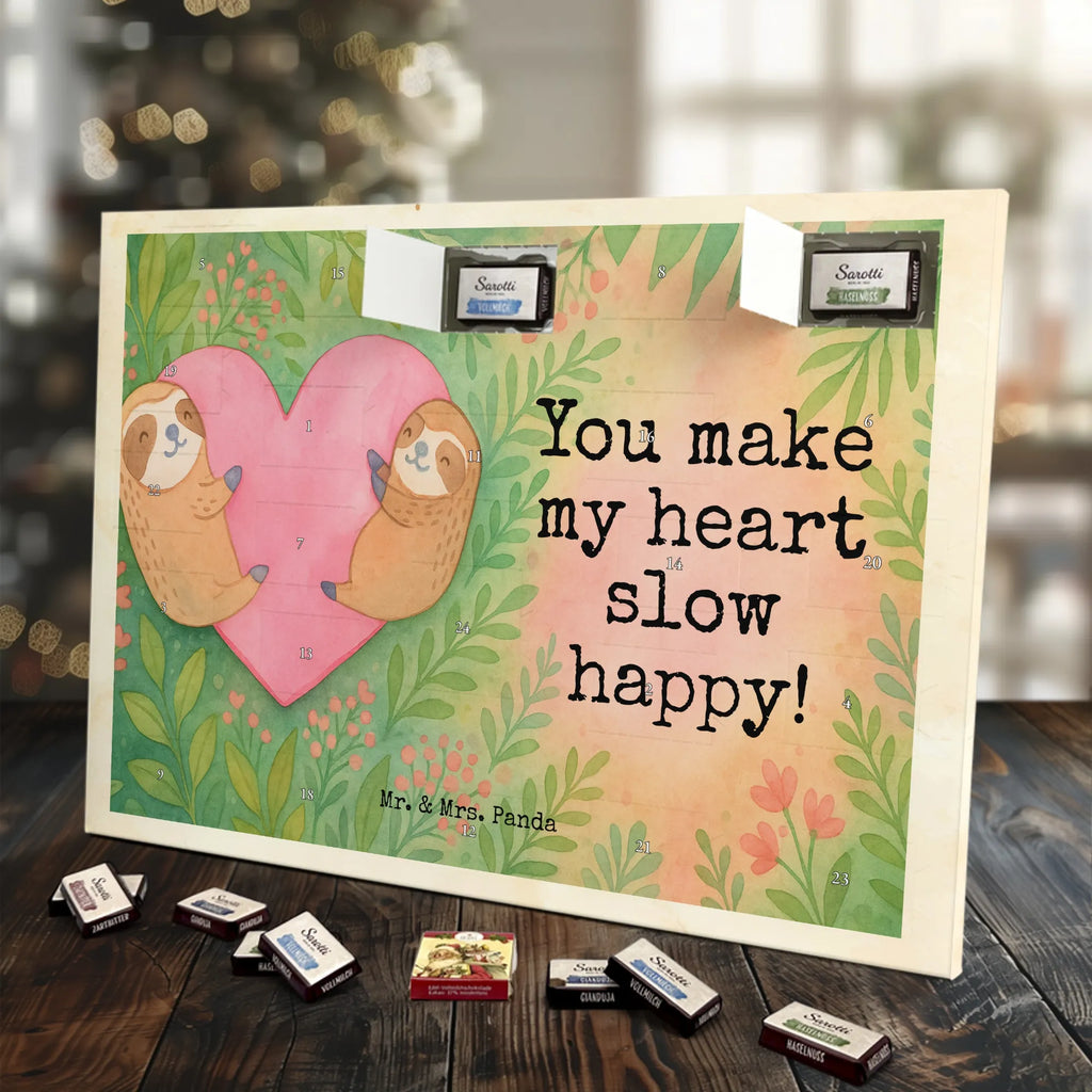 Chocolate advent calendar sloths Heart Design Loving, Two, Together, Marriage, Proposal of marriage, Love gift, gift for her, gift for him, anniversary gift, Valentine&#39;s Day Gift for Women Love Gift Anniversary Wedding Anniversary Party Favor Gift for Girlfriend Gift for Partner Boyfriend Gift Token of Love for Men for Husband