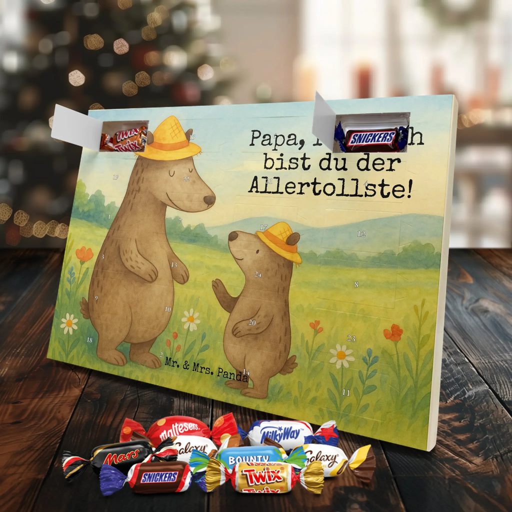 Chocolate advent calendar Bears with hats Design Father's Day, Mother's Day, father, role model, son, sons, children, favourite person, father-son, child, father's day