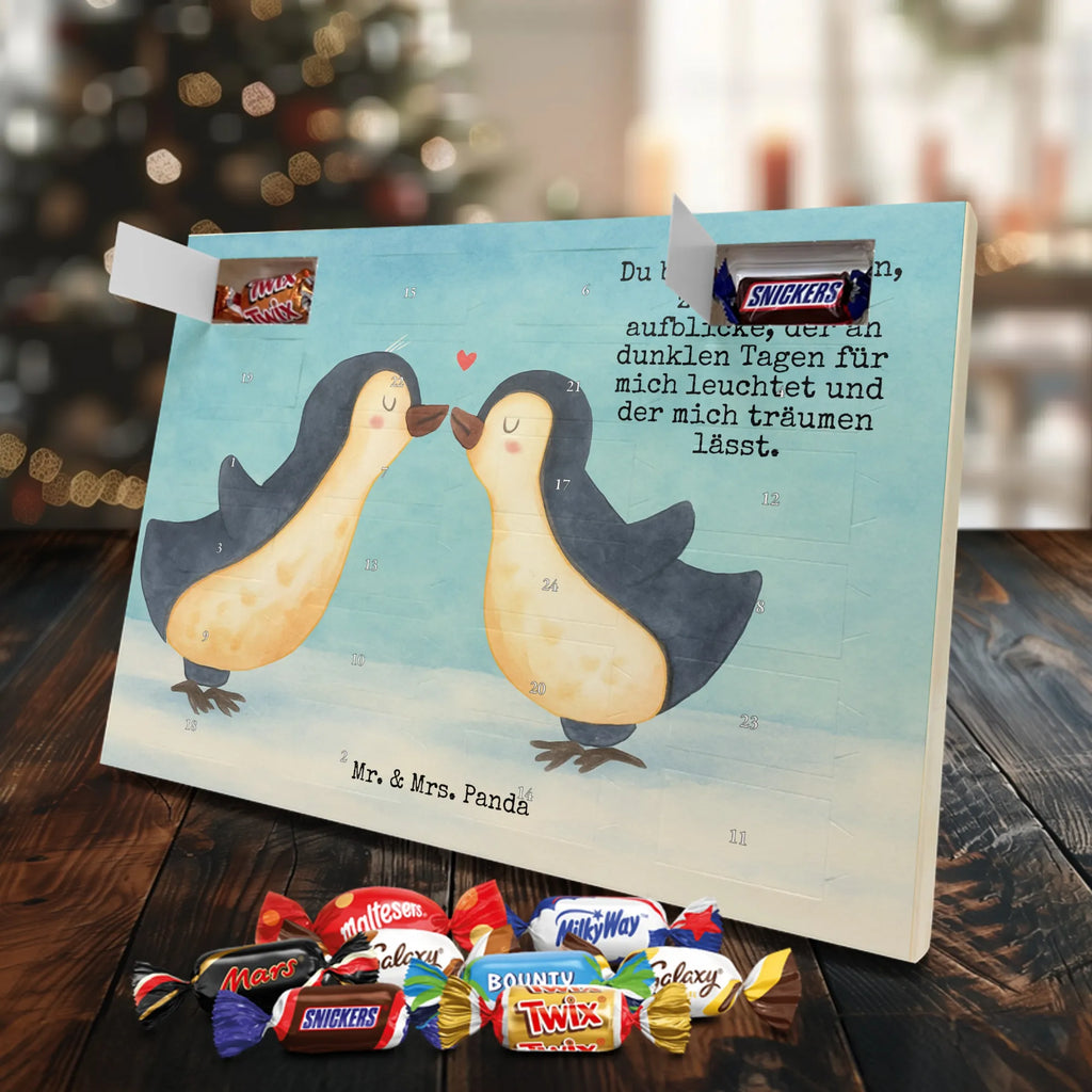 Chocolate advent calendar Penguins in love Design Loving, Two, Together, Marriage, Proposal of marriage, Love gift, gift for her, gift for him, anniversary gift, fiancée, love saying, gift friend, wedding anniversary, proof of love, anniversary, penguins, guest gift, wedding, gift girlfriend, couple. love couple, fiancé, gift anniversary, pair, gift idea, penguin love, pair of penguins