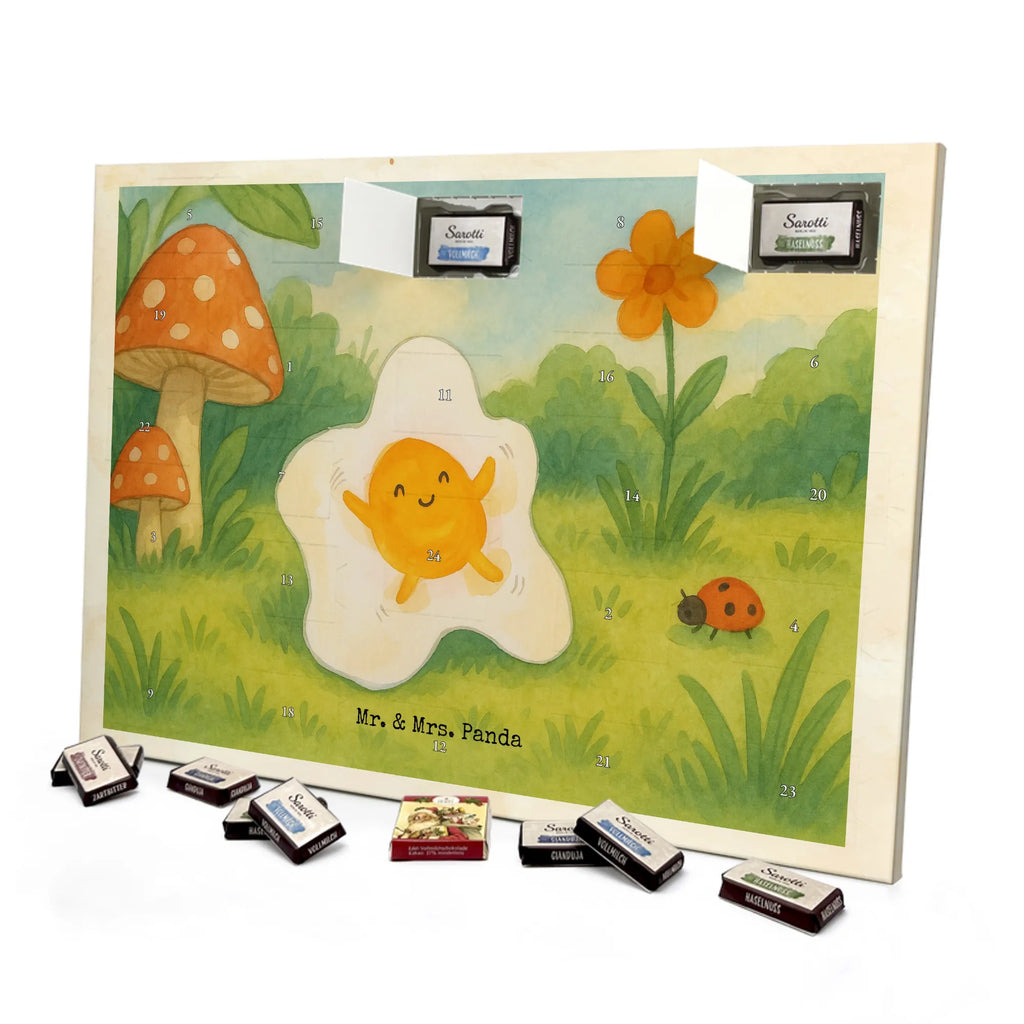 Chocolate advent calendar Fried egg egg Design card, gift ideas, gifts, small animals, cute, cute animal motives, hand drawn, funny sayings, good mood, special gifts, animal lover, Egg, day, fried egg, nice