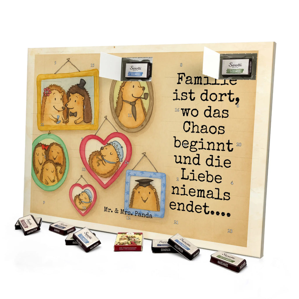 Chocolate advent calendar Hedgehog family Design Father's Day, Mother's Day, hedgehogs, mum, pictures, solidarity