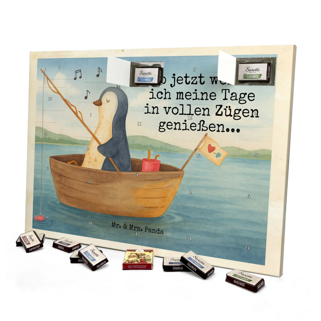 Chocolate advent calendar Penguin fishing boat Design North Pole, Penguins, boat, divorce, fishing boat, gift idea heartache, penguins, new beginning, enjoy, fishing, love of life, new start, separation