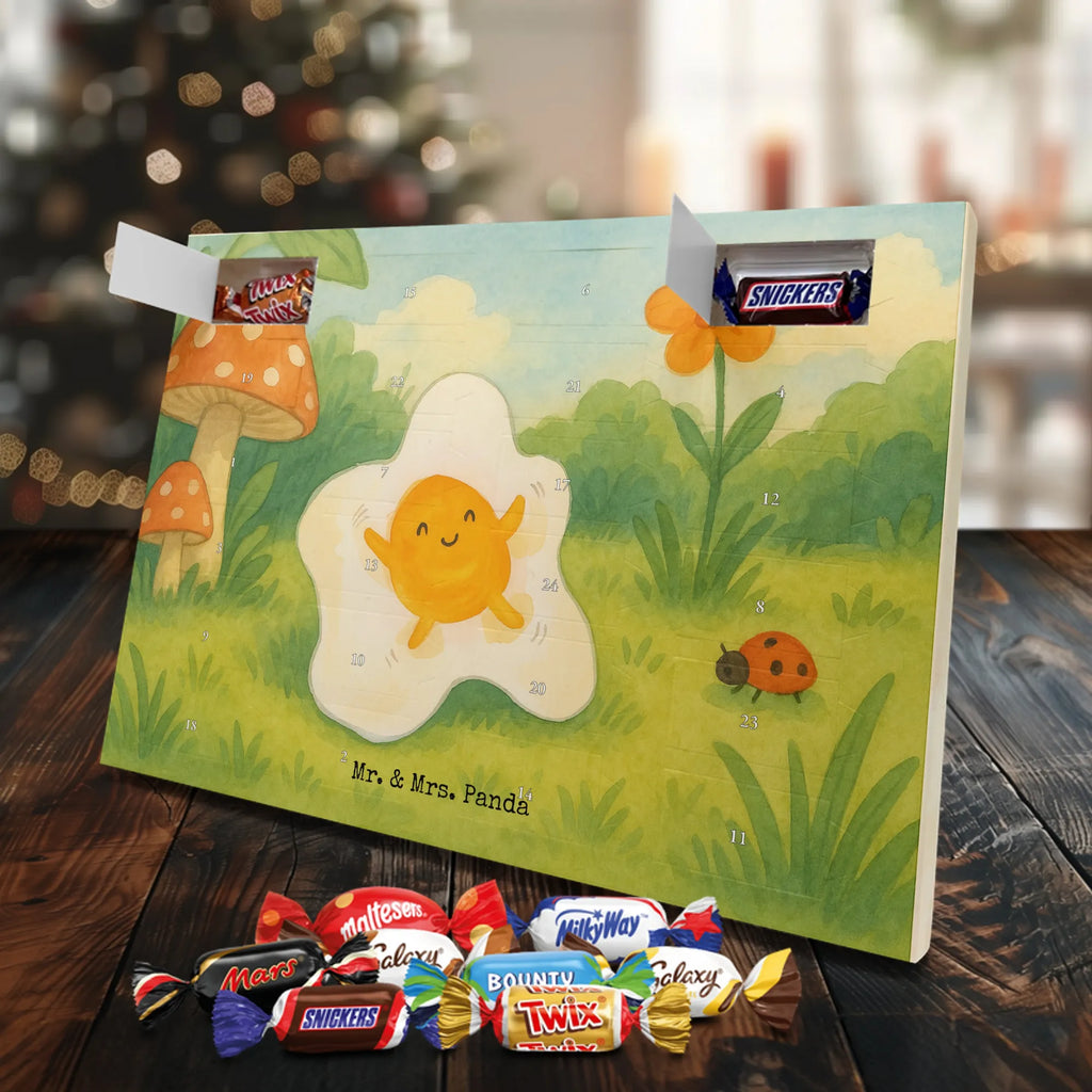 Chocolate advent calendar Fried egg egg Design card, gift ideas, gifts, small animals, cute, cute animal motives, hand drawn, funny sayings, good mood, special gifts, animal lover, Egg, day, fried egg, nice