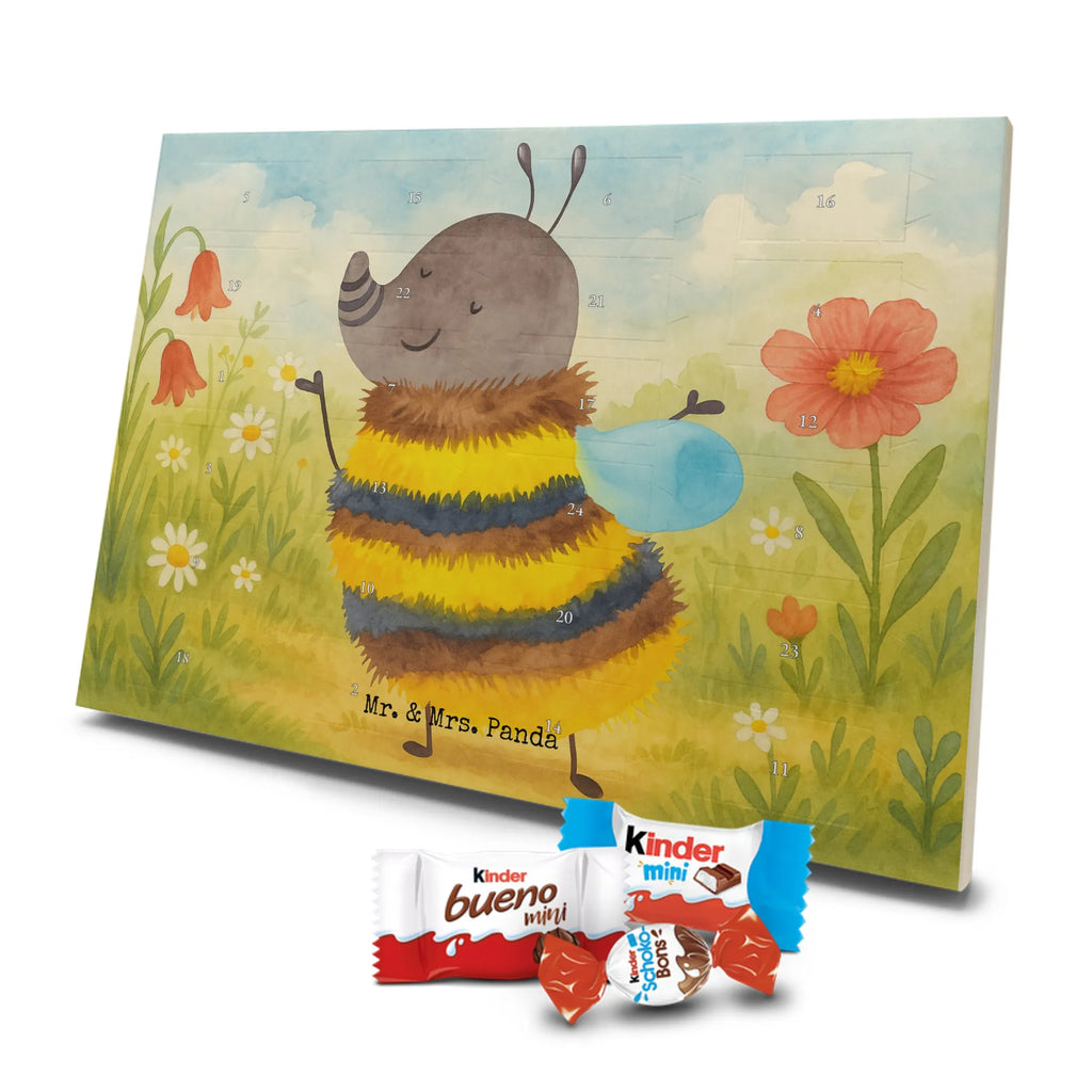 Chocolate advent calendar bumblebee fluffy Design card, gift ideas, gifts, small animals, cute, cute animal motives, hand drawn, funny sayings, good mood, special gifts, animal lover, Flower, Bumblebee, Fluffy, Nature