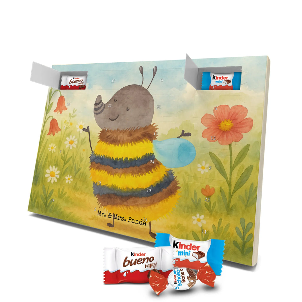 Chocolate advent calendar bumblebee fluffy Design card, gift ideas, gifts, small animals, cute, cute animal motives, hand drawn, funny sayings, good mood, special gifts, animal lover, Flower, Bumblebee, Fluffy, Nature