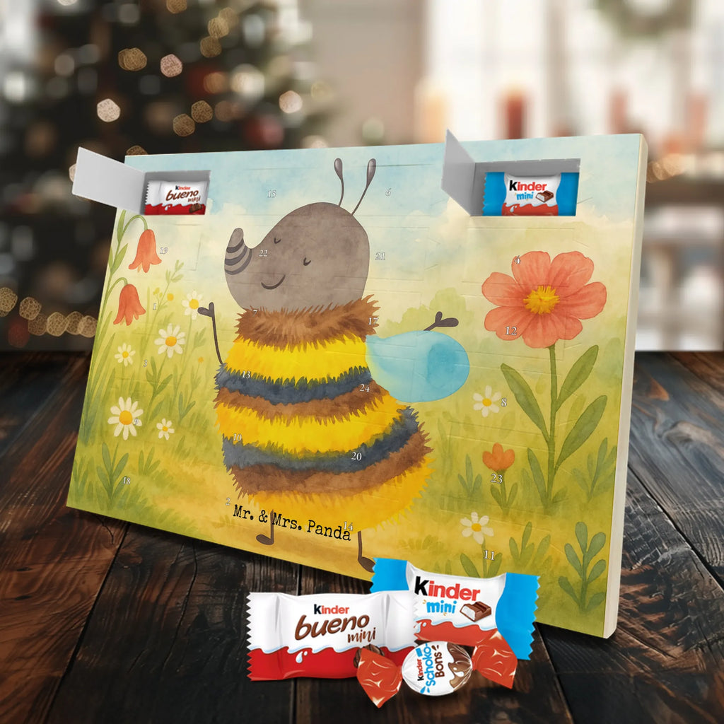 Chocolate advent calendar bumblebee fluffy Design card, gift ideas, gifts, small animals, cute, cute animal motives, hand drawn, funny sayings, good mood, special gifts, animal lover, Flower, Bumblebee, Fluffy, Nature