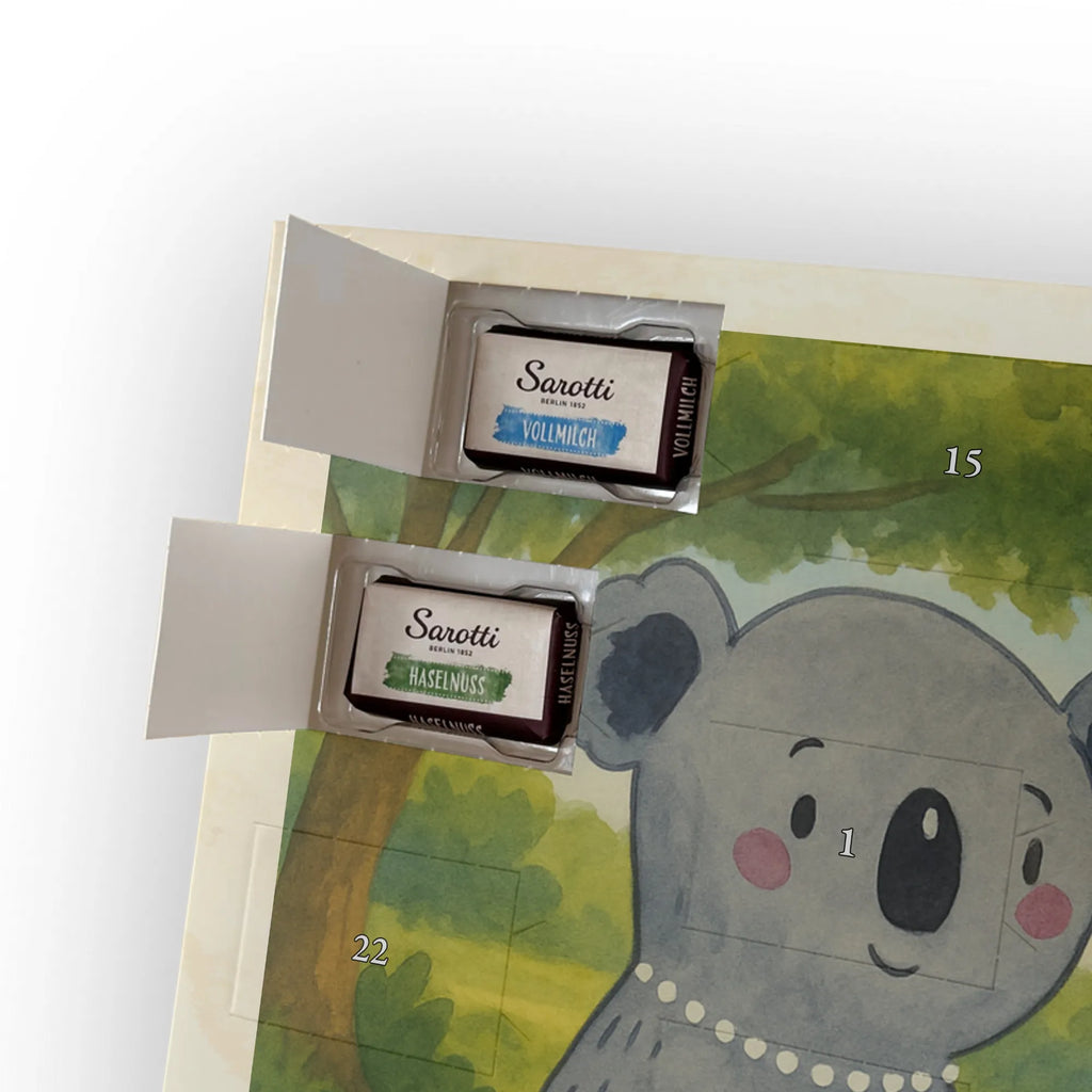 Chocolate advent calendar Koala Family Design Father's Day, Mother's Day, siblings, family life, children