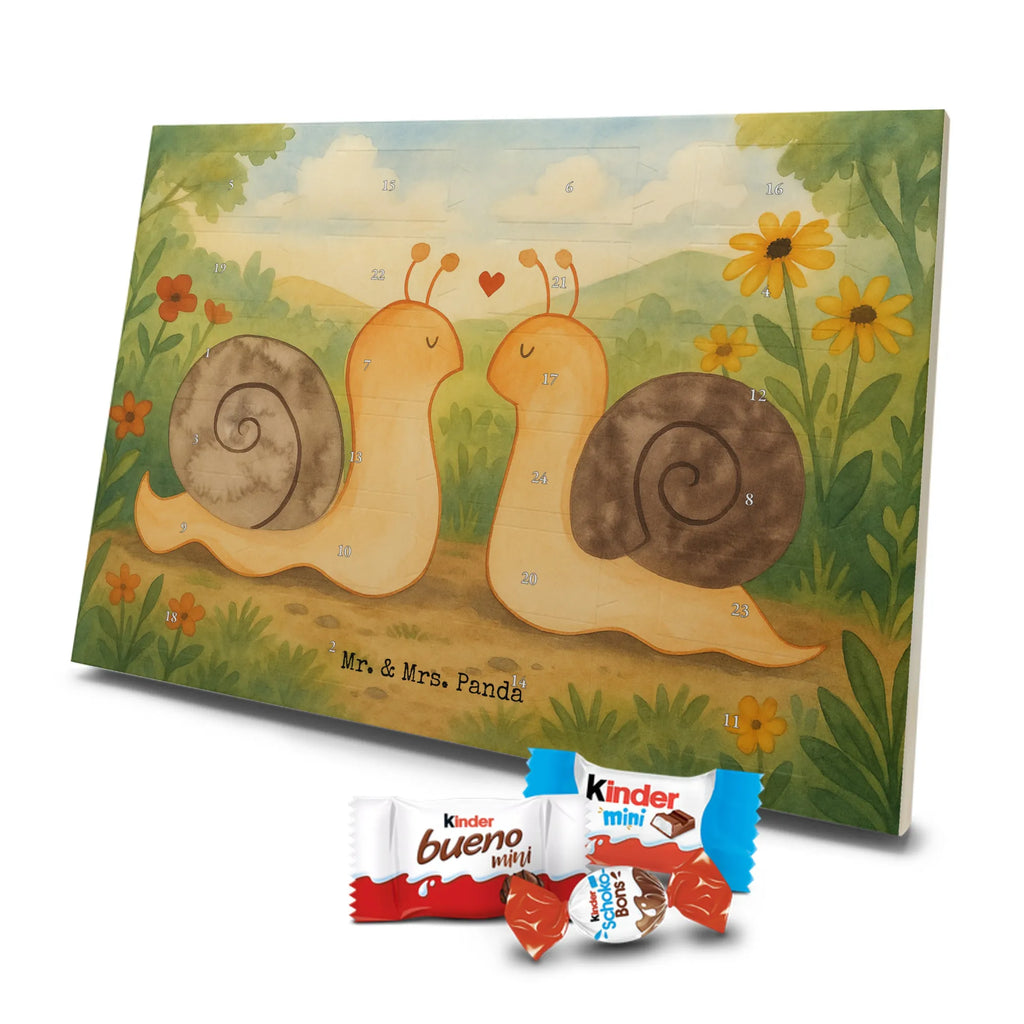 Chocolate advent calendar Snails in love Design Loving, Two, Together, Marriage, Proposal of marriage, Love gift, gift for her, gift for him, anniversary gift