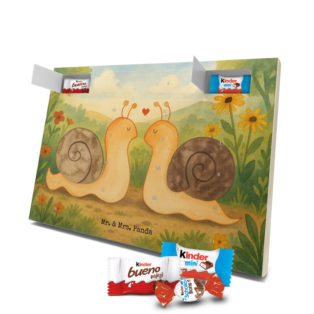 Chocolate advent calendar Snails in love Design Loving, Two, Together, Marriage, Proposal of marriage, Love gift, gift for her, gift for him, anniversary gift
