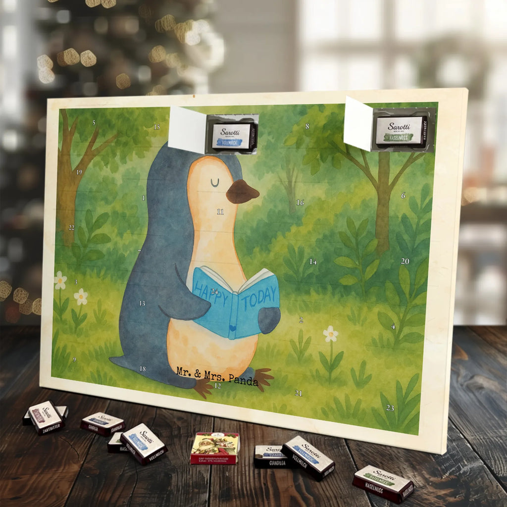 Chocolate advent calendar Penguin A book Design North Pole, Penguins, doing nothing, leisure, penguins, bookworm, reading, book, lazing around, holidays, vacation