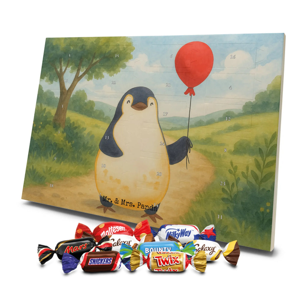Chocolate advent calendar Penguin balloon Design North Pole, Penguins, gift idea, new life, new start, love of life, balloon, gift girlfriend, best friend, penguins