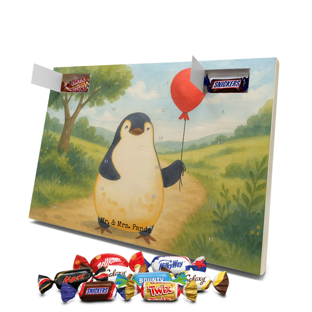 Chocolate advent calendar Penguin balloon Design North Pole, Penguins, gift idea, new life, new start, love of life, balloon, gift girlfriend, best friend, penguins