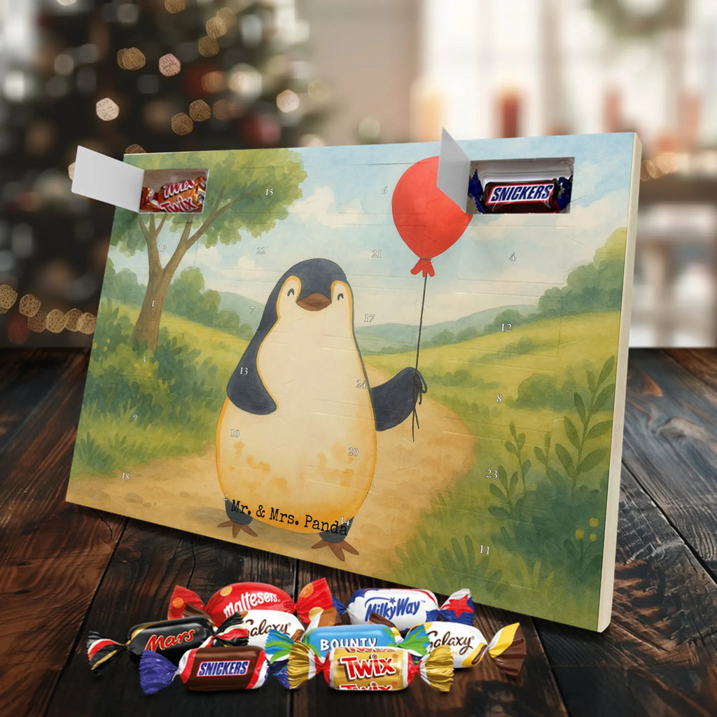 Chocolate advent calendar Penguin balloon Design North Pole, Penguins, gift idea, new life, new start, love of life, balloon, gift girlfriend, best friend, penguins