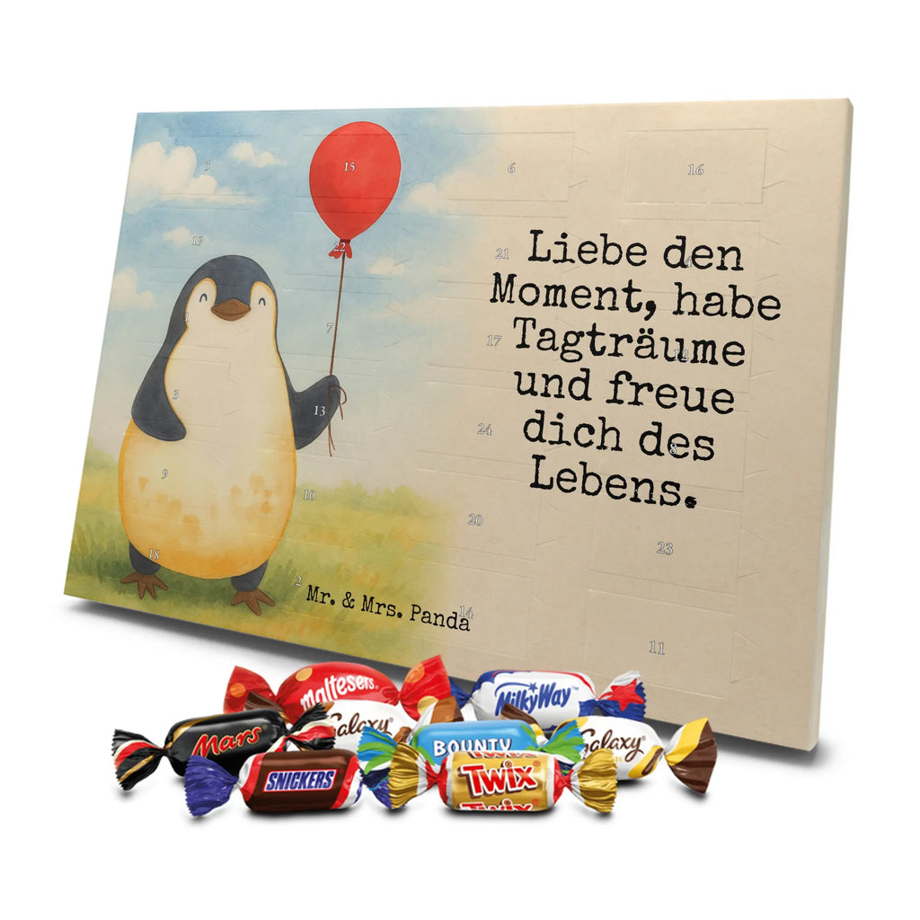 Chocolate advent calendar Penguin balloon Design North Pole, Penguins, gift idea, new life, new start, love of life, balloon, gift girlfriend, best friend, penguins