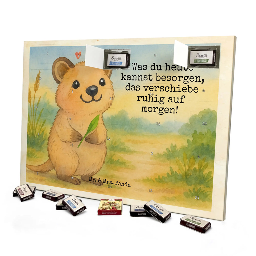 Chocolate advent calendar Quokka Happy Design card, gift ideas, gifts, small animals, cute, cute animal motives, hand drawn, funny sayings, good mood, special gifts, animal lover