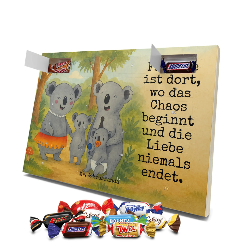 Chocolate advent calendar Koala Family Design Father's Day, Mother's Day, siblings, family life, children