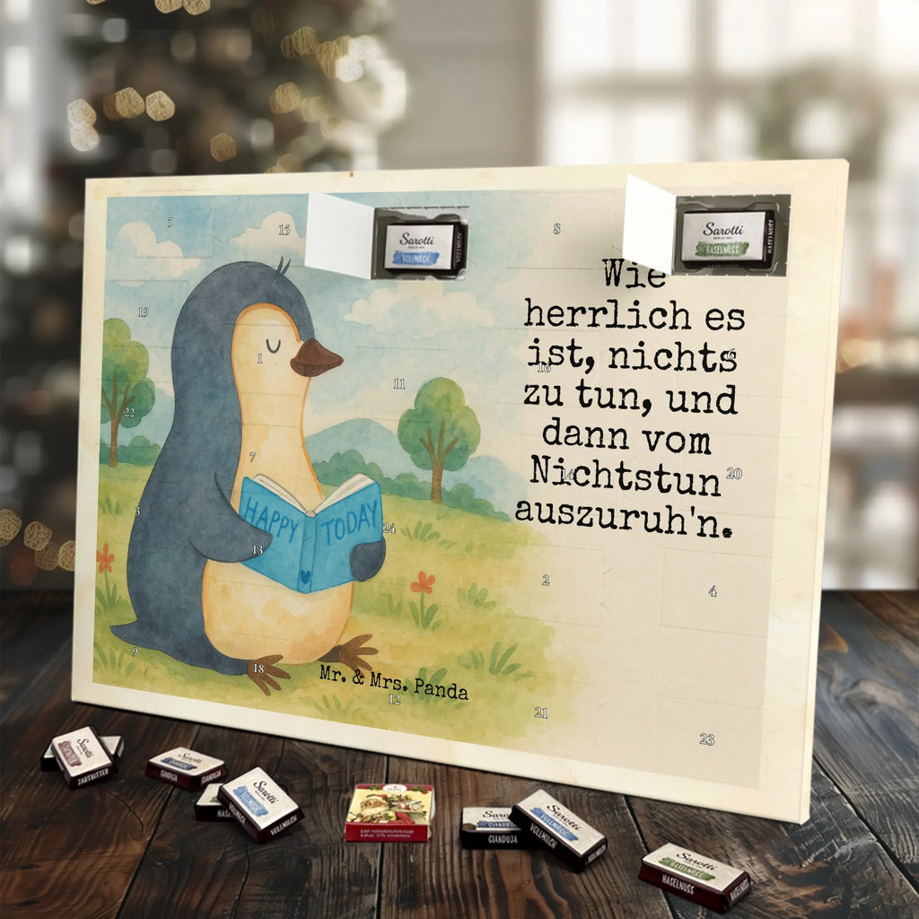Chocolate advent calendar Penguin A book Design North Pole, Penguins, doing nothing, leisure, penguins, bookworm, reading, book, lazing around, holidays, vacation