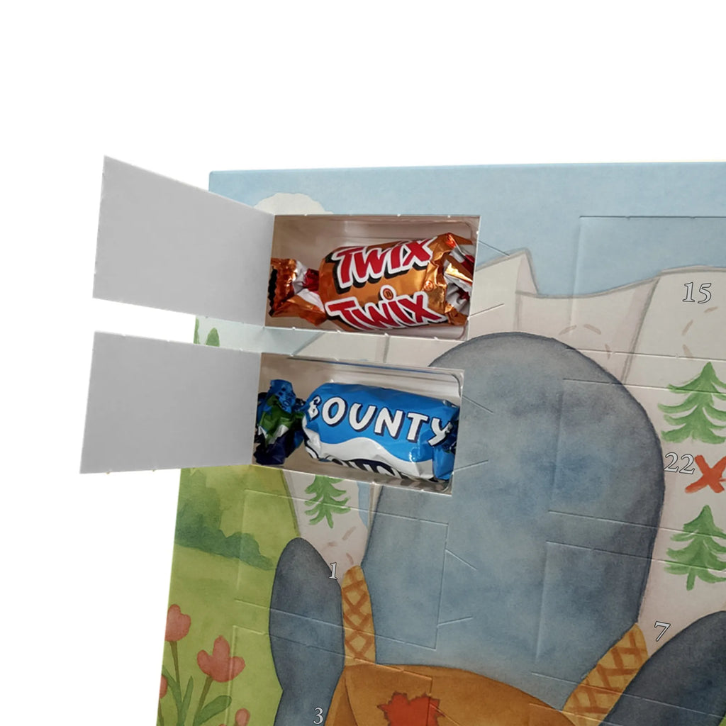 Chocolate advent calendar Penguin & Mouse Hiker Design North Pole, Penguins, adventurer, hiking, adventure, penguins, road trip, excursion