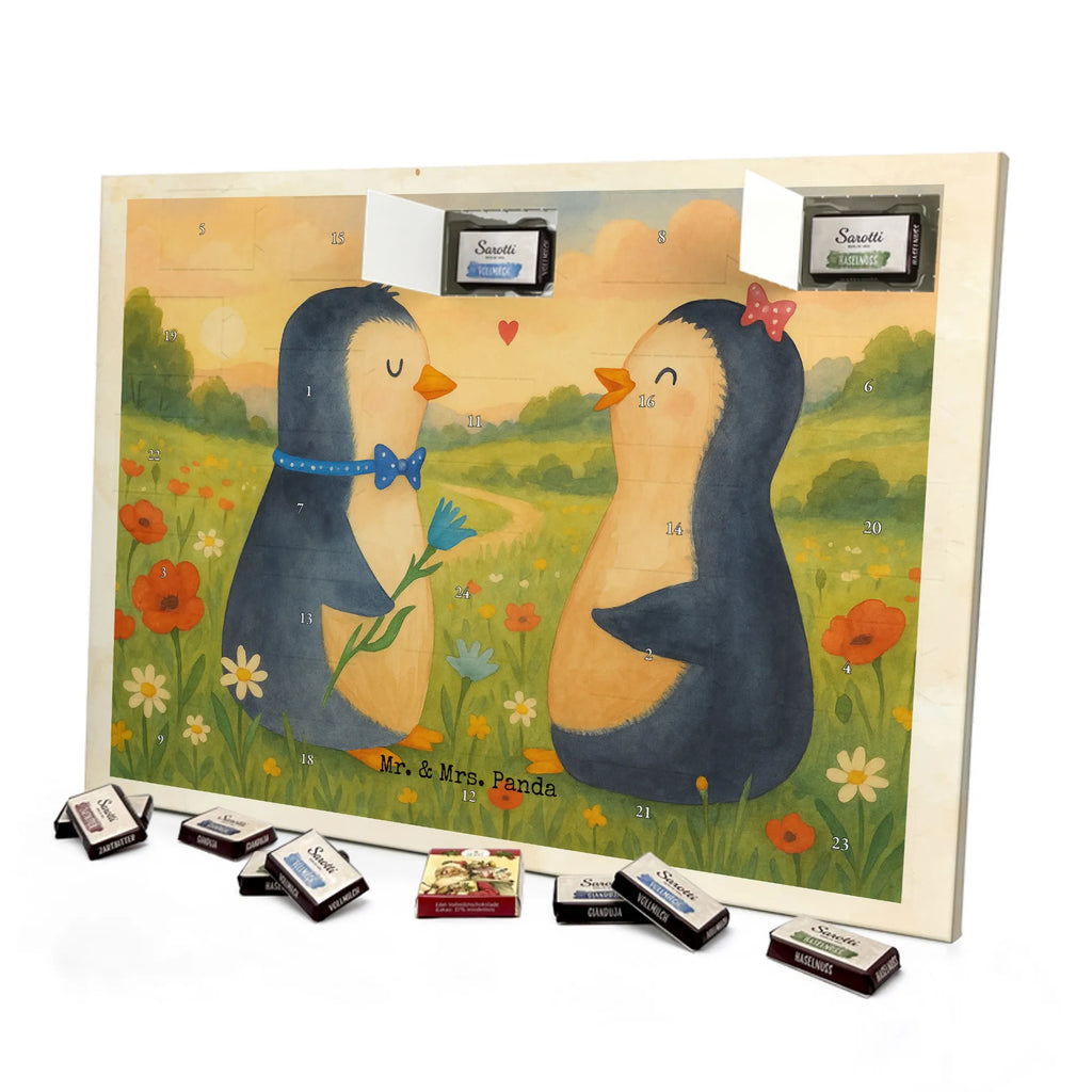 Chocolate advent calendar Penguin pair Design North Pole, Penguins, wedding gift, great love, wedding day, penguins, wedding, love gift, anniversary, lovers, proof of love, dream couple