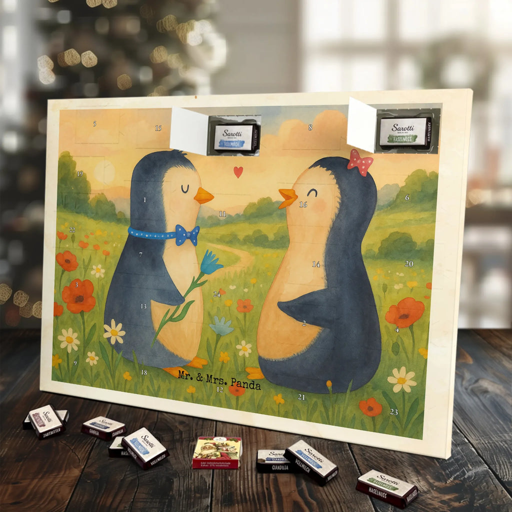 Chocolate advent calendar Penguin pair Design North Pole, Penguins, wedding gift, great love, wedding day, penguins, wedding, love gift, anniversary, lovers, proof of love, dream couple