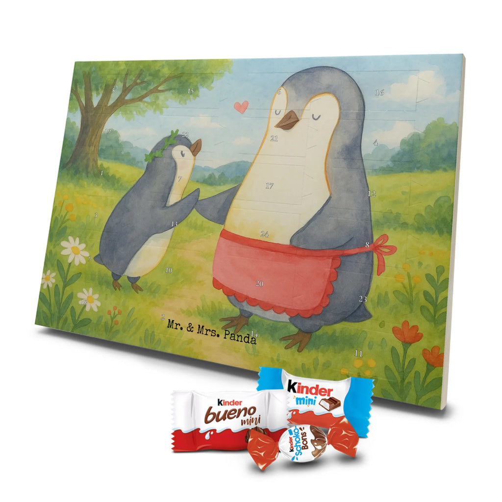 Chocolate advent calendar Penguin with child Design Father's Day, Mother's Day, Mother, Mummy, Gift, Birthday
