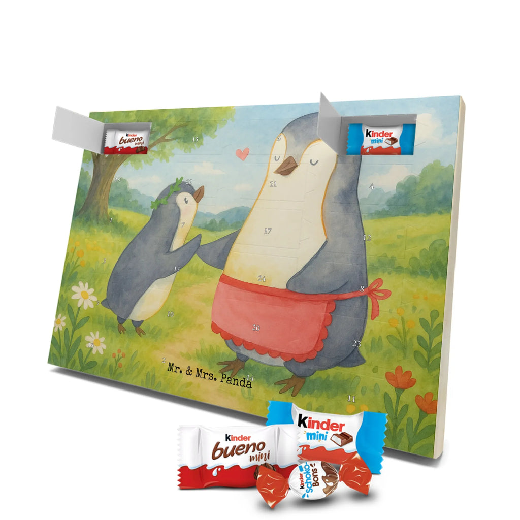 Chocolate advent calendar Penguin with child Design Father's Day, Mother's Day, Mother, Mummy, Gift, Birthday
