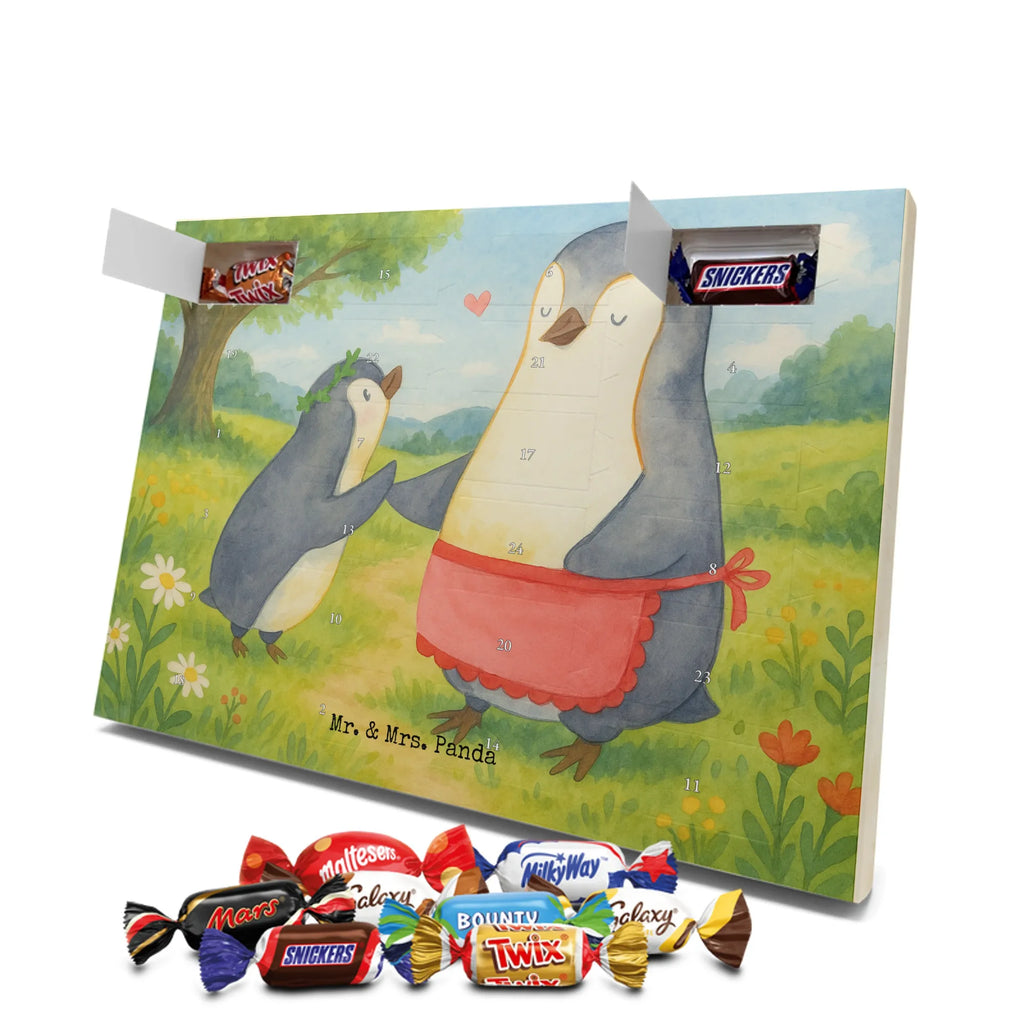 Chocolate advent calendar Penguin with child Design Father's Day, Mother's Day, Mother, Mummy, Gift, Birthday