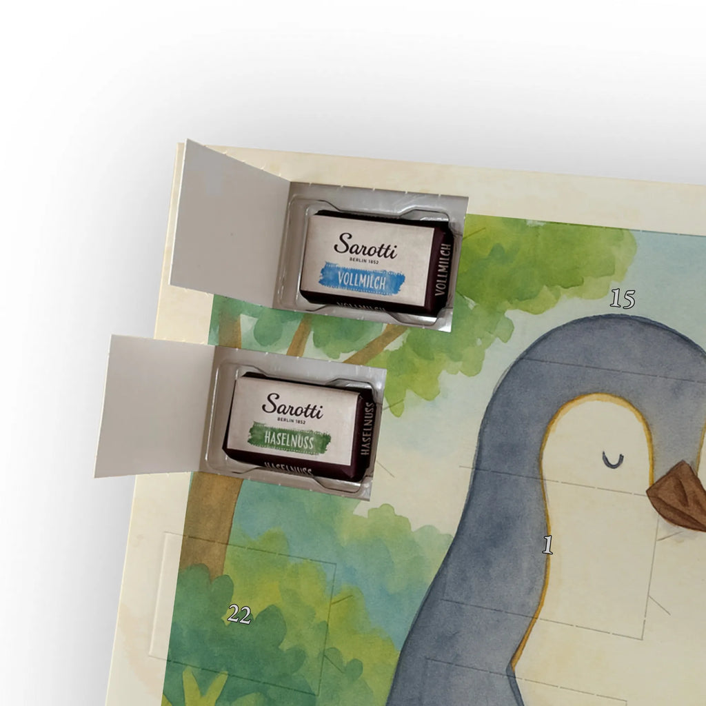 Chocolate advent calendar Penguin with child Design Father's Day, Mother's Day, Mother, Mummy, Gift, Birthday