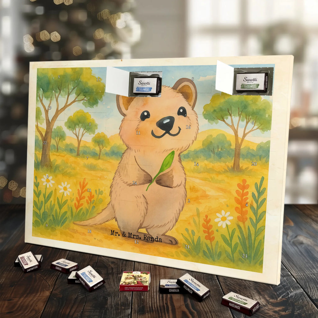 Chocolate advent calendar Quokka Happy Design card, gift ideas, gifts, small animals, cute, cute animal motives, hand drawn, funny sayings, good mood, special gifts, animal lover