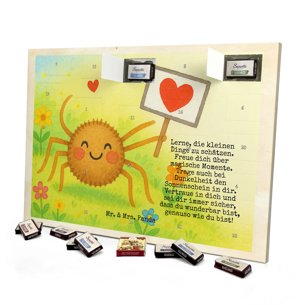 Chocolate advent calendar Spider Agatha Motivation Design Spider Agathe, Spider