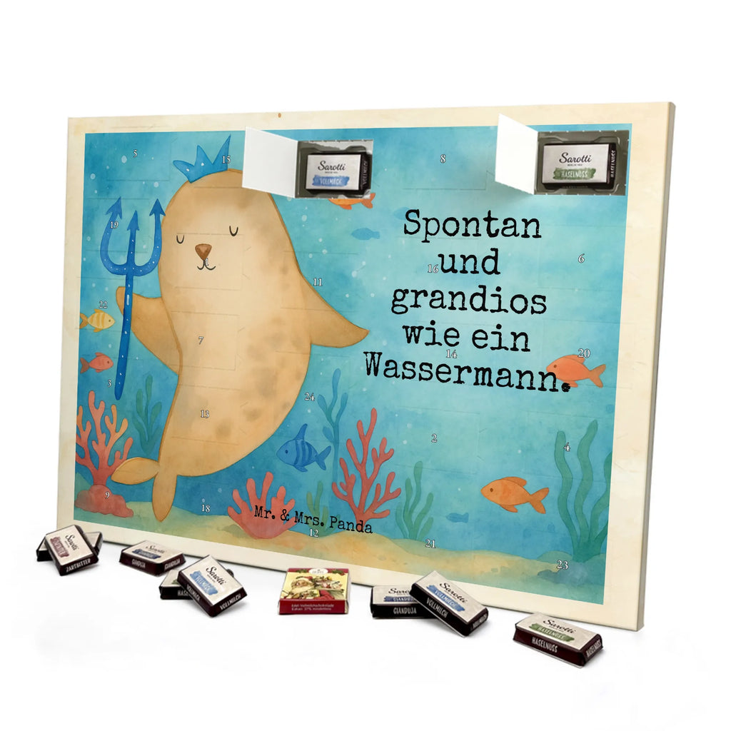 Chocolate advent calendar Star sign Aquarius Design constellations, birthdays, astrology, date of birth, month of birth, gift february, aquarius zodiac sign, merman, gift january, sea gift, aquarius gift, birthday february, birthday january