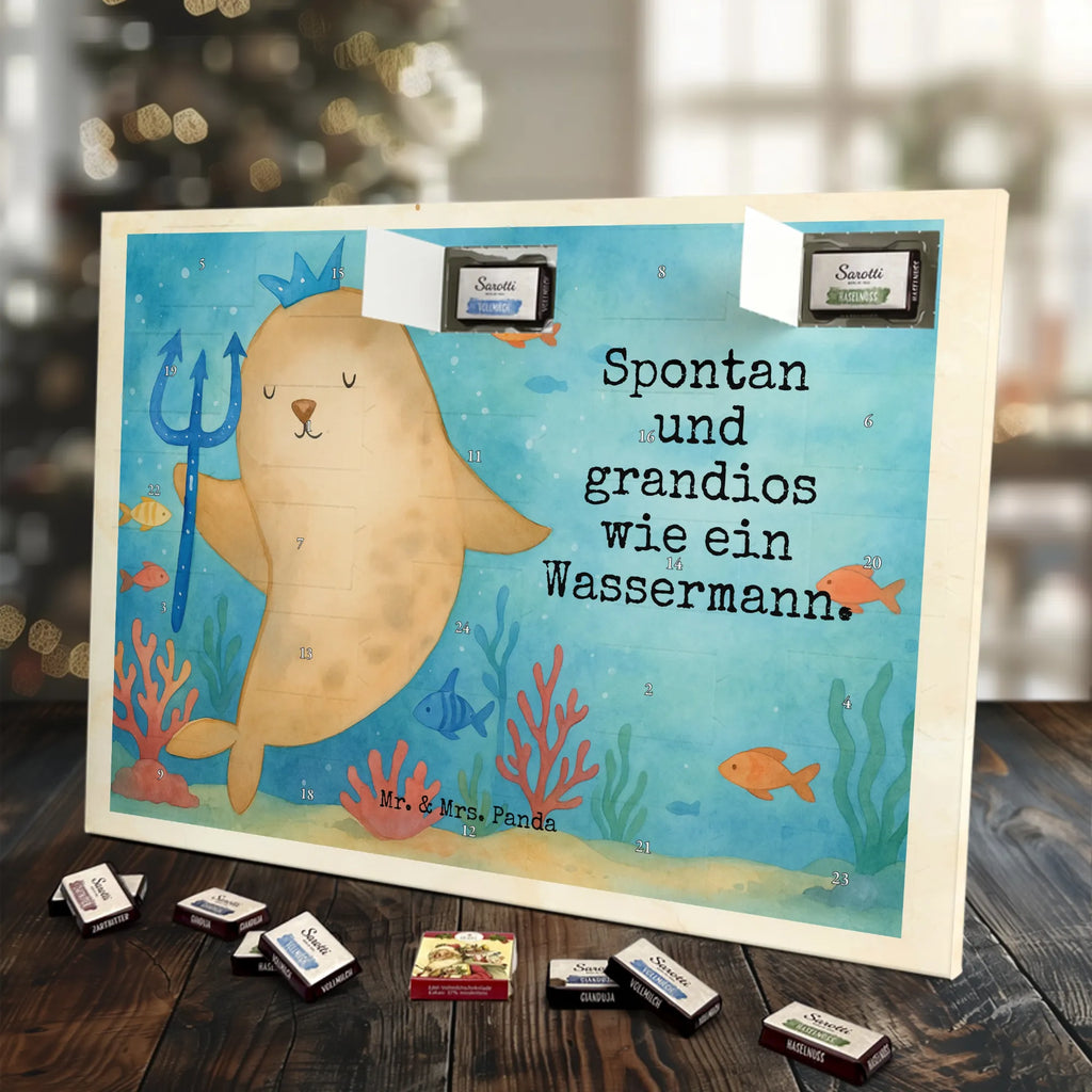 Chocolate advent calendar Star sign Aquarius Design constellations, birthdays, astrology, date of birth, month of birth, gift february, aquarius zodiac sign, merman, gift january, sea gift, aquarius gift, birthday february, birthday january