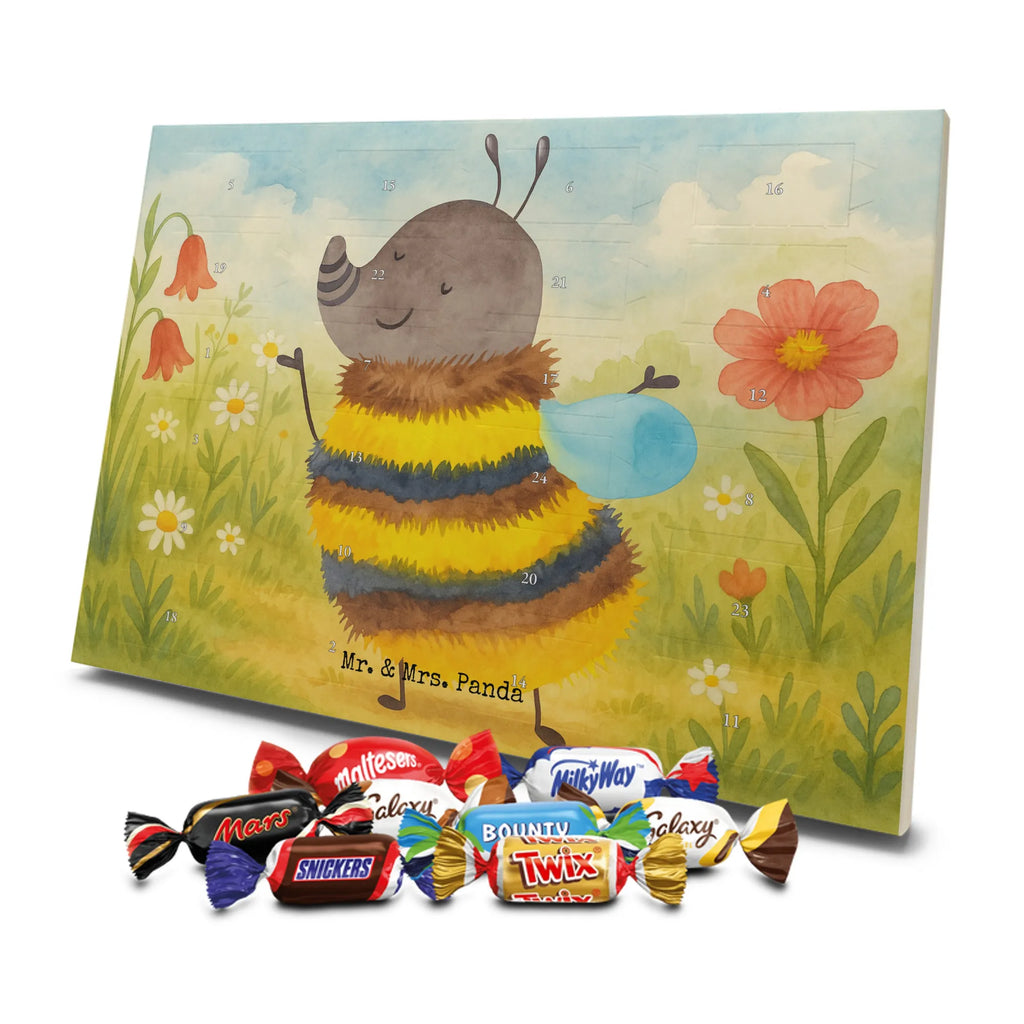Chocolate advent calendar bumblebee fluffy Design card, gift ideas, gifts, small animals, cute, cute animal motives, hand drawn, funny sayings, good mood, special gifts, animal lover, Flower, Bumblebee, Fluffy, Nature