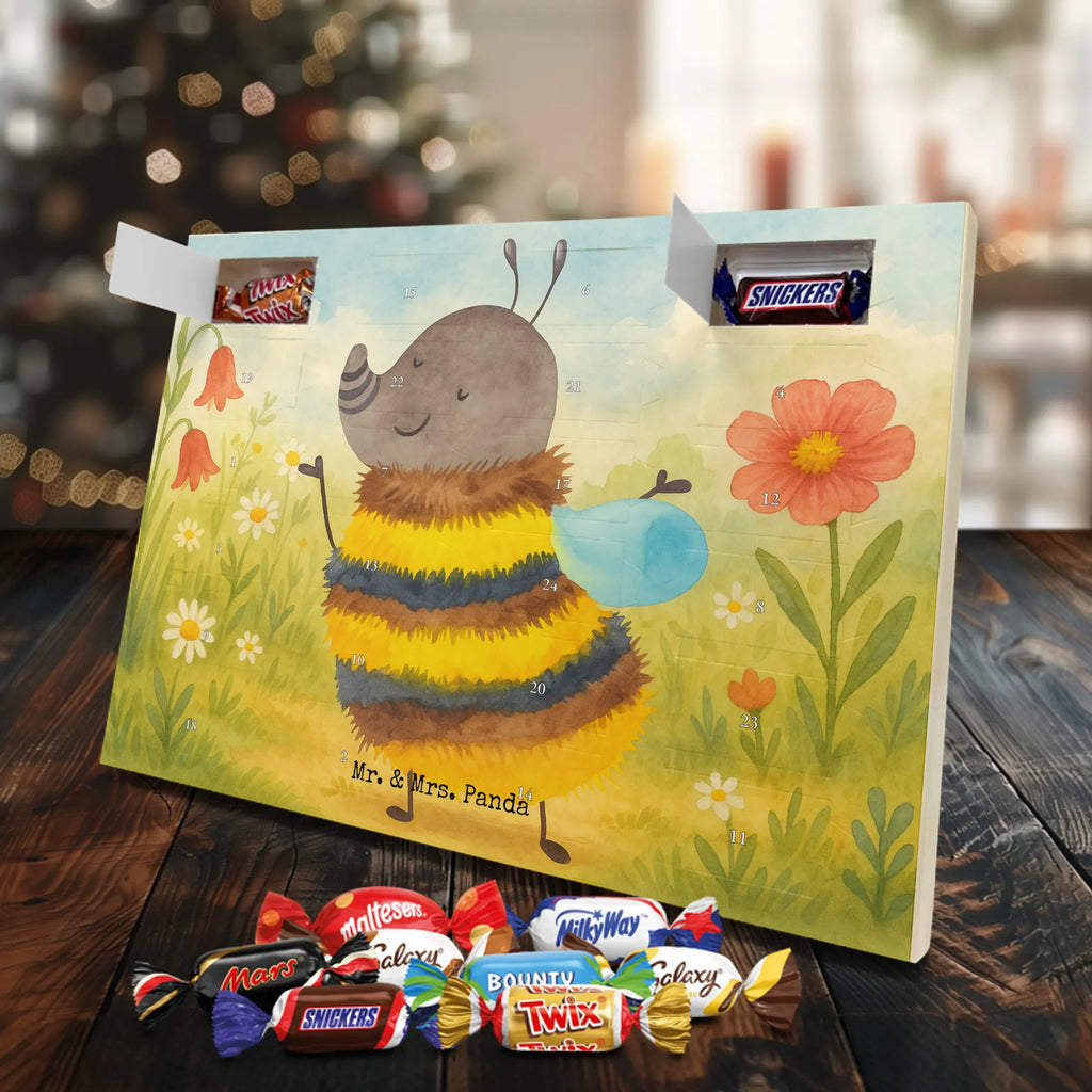 Chocolate advent calendar bumblebee fluffy Design card, gift ideas, gifts, small animals, cute, cute animal motives, hand drawn, funny sayings, good mood, special gifts, animal lover, Flower, Bumblebee, Fluffy, Nature