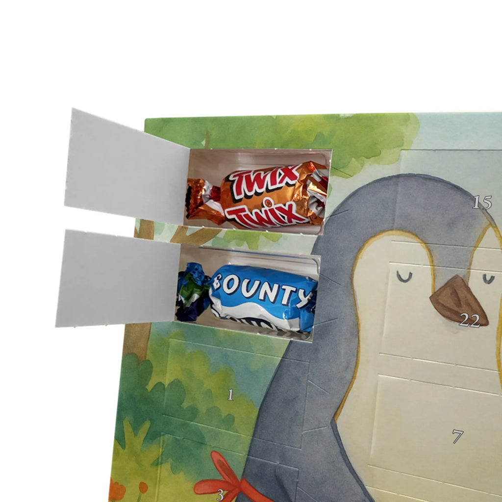 Chocolate advent calendar Penguin with child Design Father's Day, Mother's Day, Mother, Mummy, Gift, Birthday