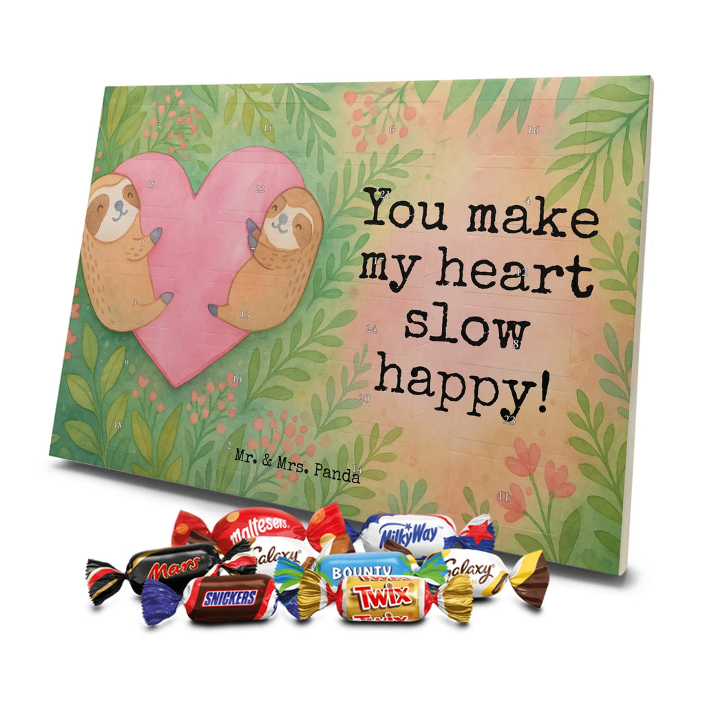 Chocolate advent calendar sloths Heart Design Loving, Two, Together, Marriage, Proposal of marriage, Love gift, gift for her, gift for him, anniversary gift, Valentine&#39;s Day Gift for Women Love Gift Anniversary Wedding Anniversary Party Favor Gift for Girlfriend Gift for Partner Boyfriend Gift Token of Love for Men for Husband