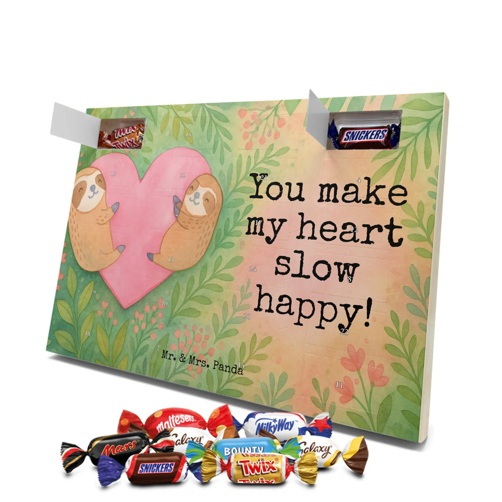 Chocolate advent calendar sloths Heart Design Loving, Two, Together, Marriage, Proposal of marriage, Love gift, gift for her, gift for him, anniversary gift, Valentine&#39;s Day Gift for Women Love Gift Anniversary Wedding Anniversary Party Favor Gift for Girlfriend Gift for Partner Boyfriend Gift Token of Love for Men for Husband