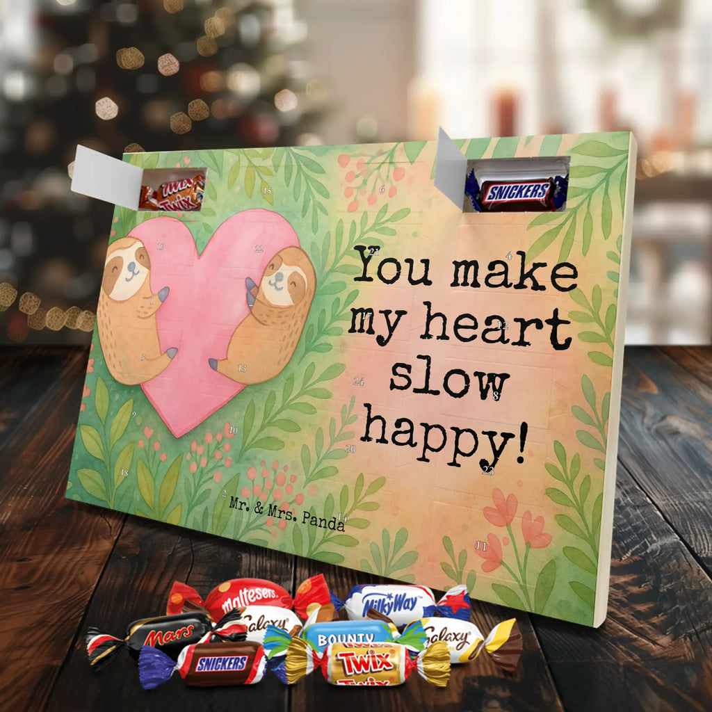 Chocolate advent calendar sloths Heart Design Loving, Two, Together, Marriage, Proposal of marriage, Love gift, gift for her, gift for him, anniversary gift, Valentine&#39;s Day Gift for Women Love Gift Anniversary Wedding Anniversary Party Favor Gift for Girlfriend Gift for Partner Boyfriend Gift Token of Love for Men for Husband