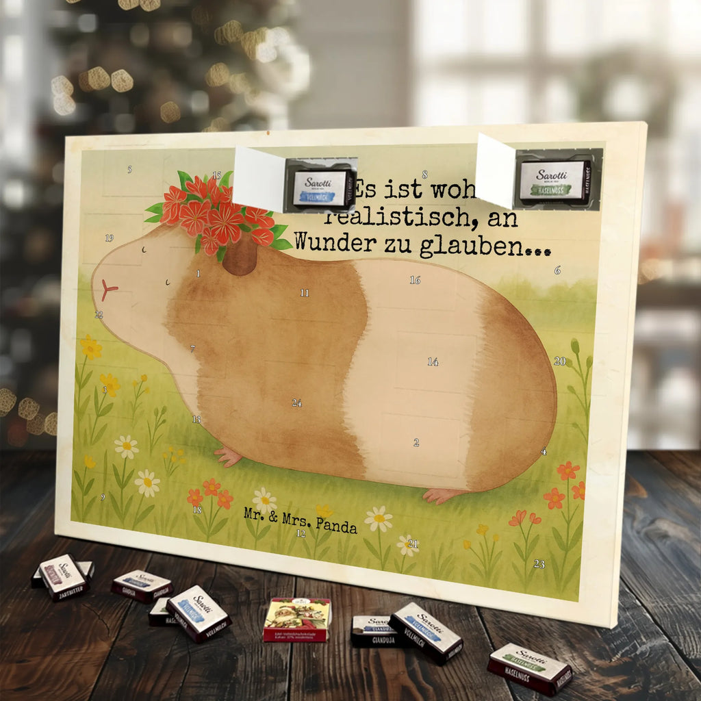 Chocolate advent calendar Guinea pig wisdom Design card, gift ideas, gifts, small animals, cute, cute animal motives, hand drawn, funny sayings, good mood, special gifts, animal lover, wonderland, saying, wisdom, reality, flower child, guinea pig, wonder