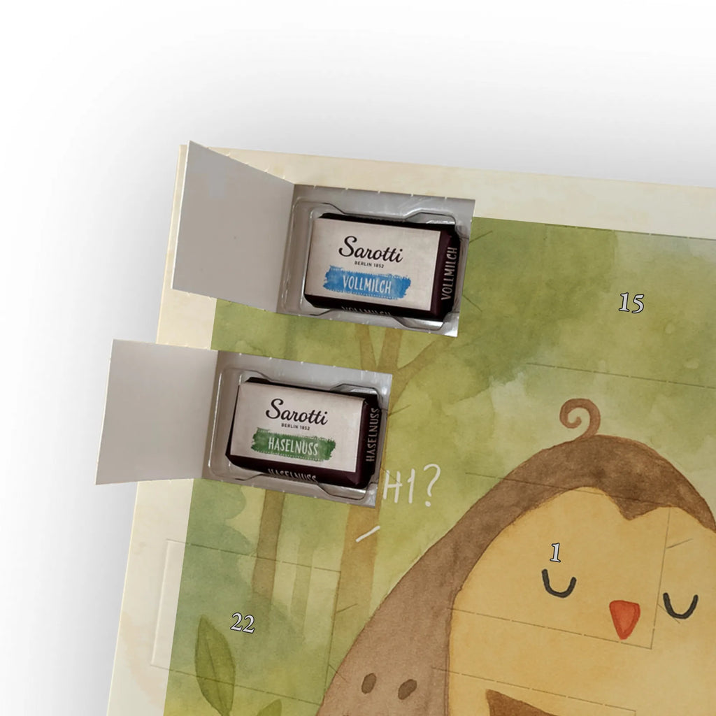 Chocolate advent calendar owls Love Design gift ideas, birthday present, forest animal, bird, nocturnal, illustrated, romantic gift, owl decor, Love saying, Wedding saying, Friend, Owl decoration, Girlfriend gift, Pun funny