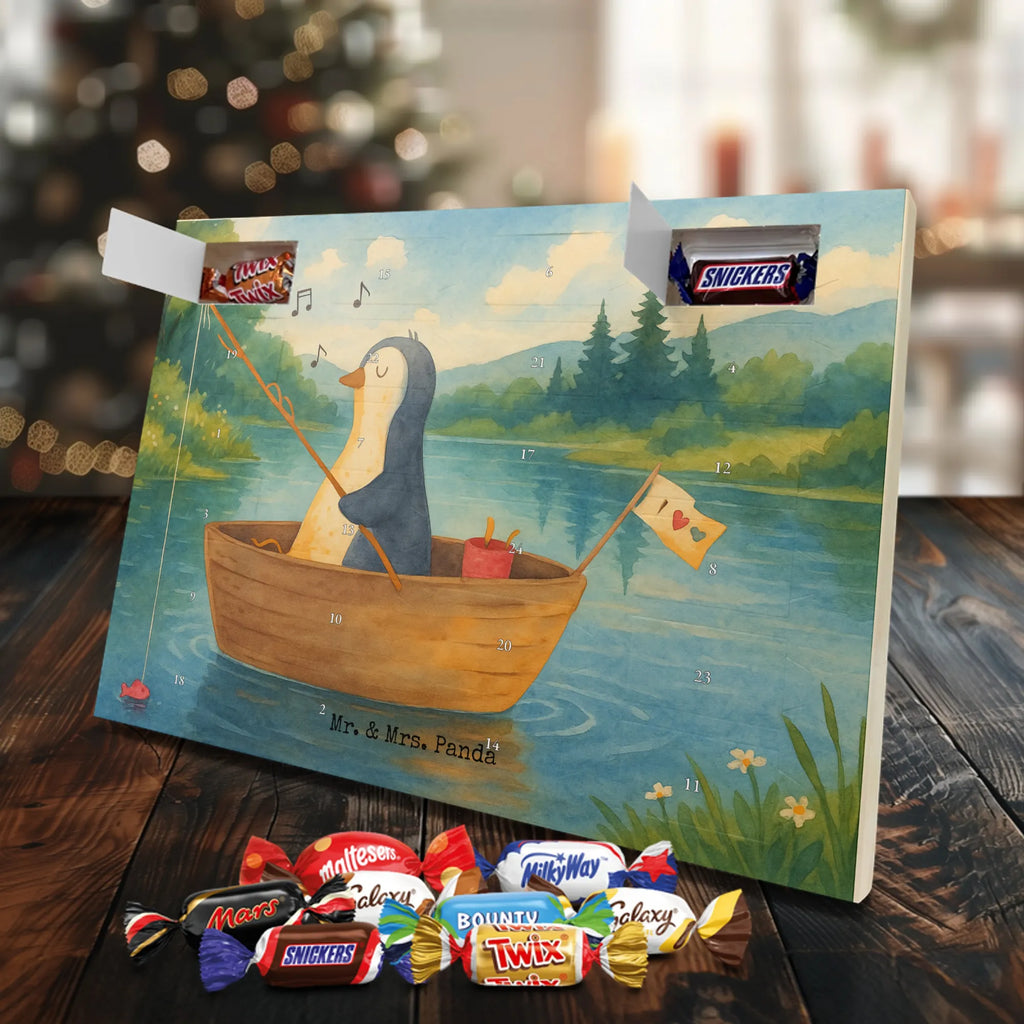 Chocolate advent calendar Penguin fishing boat Design North Pole, Penguins, boat, divorce, fishing boat, gift idea heartache, penguins, new beginning, enjoy, fishing, love of life, new start, separation