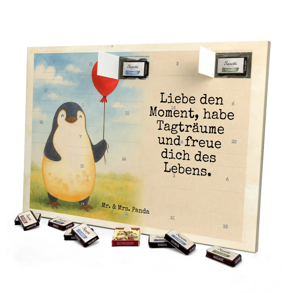 Chocolate advent calendar Penguin balloon Design North Pole, Penguins, gift idea, new life, new start, love of life, balloon, gift girlfriend, best friend, penguins