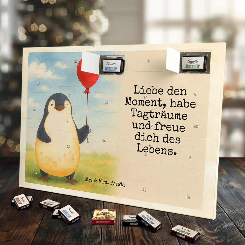 Chocolate advent calendar Penguin balloon Design North Pole, Penguins, gift idea, new life, new start, love of life, balloon, gift girlfriend, best friend, penguins