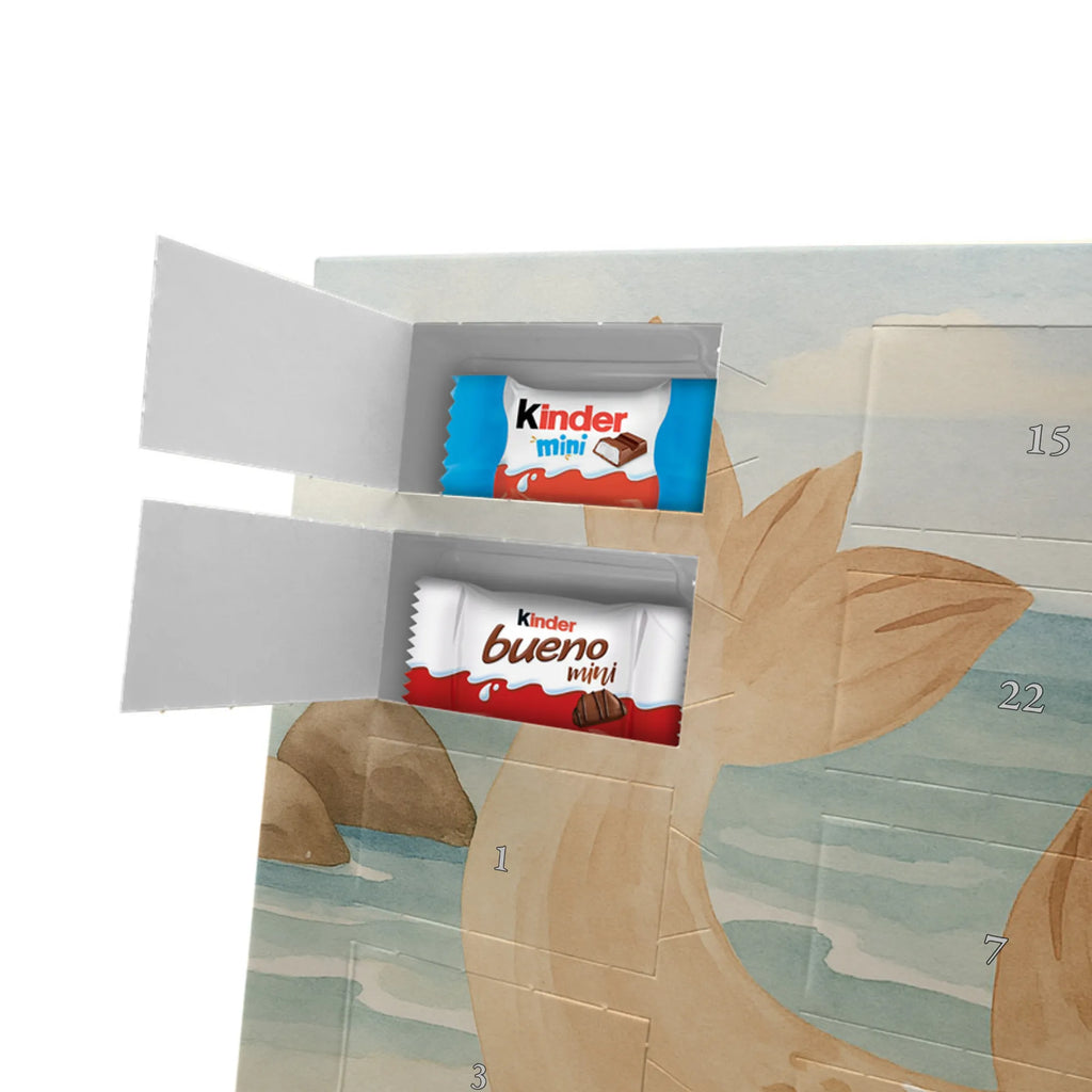 Chocolate advent calendar seal Lay Design card, gift ideas, gifts, small animals, cute, cute animal motives, hand drawn, funny sayings, good mood, special gifts, animal lover, Baltic Sea, seals, Seal, laughter, sea animal, North Sea, joy
